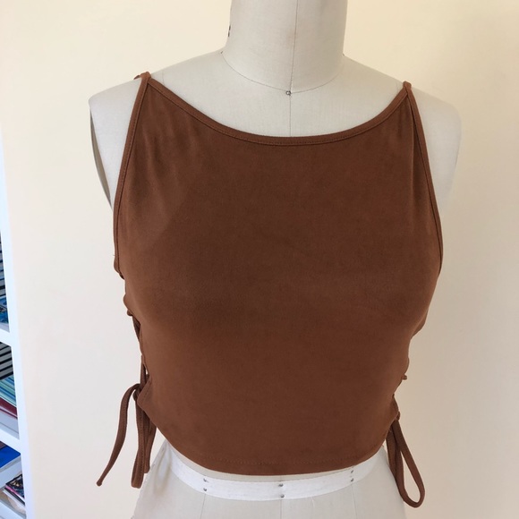 NWOT LF suede crop - Picture 3 of 4